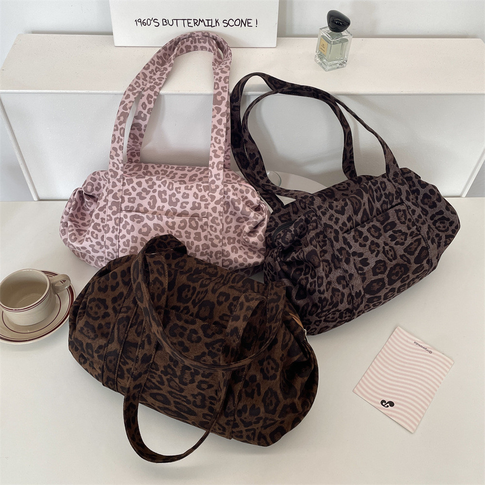 [Totori] Leopard Pattern series Tote bag Tas Selempang Kuliah Canvas Bag