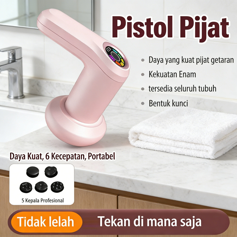 Bergetar Pistol Pistol Pijat Listrik Pijat Alat Pijat Dapat Alat Diisi Ulang Portabel