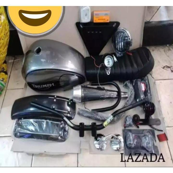 [GM] paket Body full set japstyle motor Tiger Megapro thunder bison scorpio MOTOR CUSTOM Paket Tangk