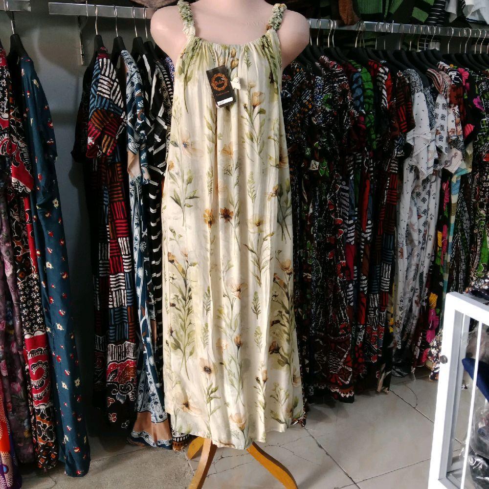 Baju Wanita Long Dress Motif Bunga Elegan & Nyaman untuk Santai dan Casual