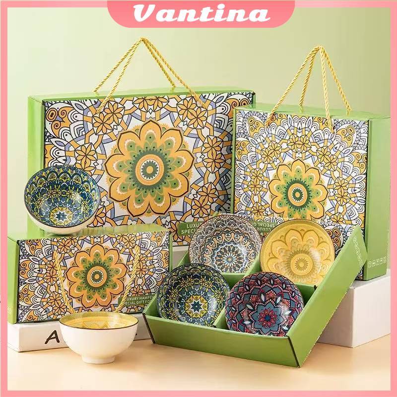 Mangkok set keramik Souvenir/Mangkok set Hadiah Pernikahan premium peralatan makan porselen /Souveni