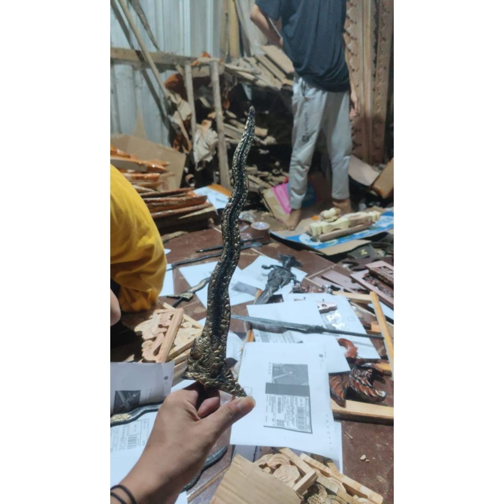 Keris Sempono Dapur Singo Barong Termurah Keleng Wesi Aji Sepuh Majapahit 002