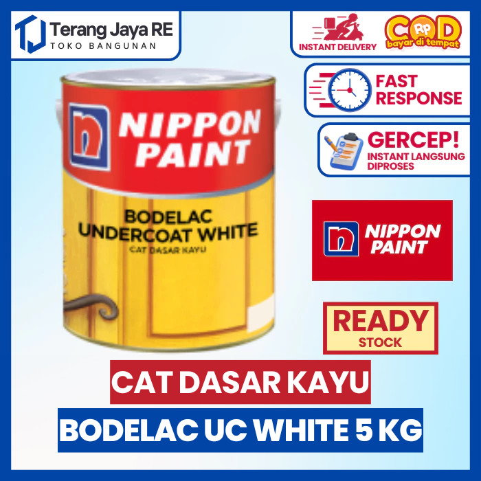 Cat Dasar Kayu Bodelac Undercoat White 5 KG- Nippon Paint