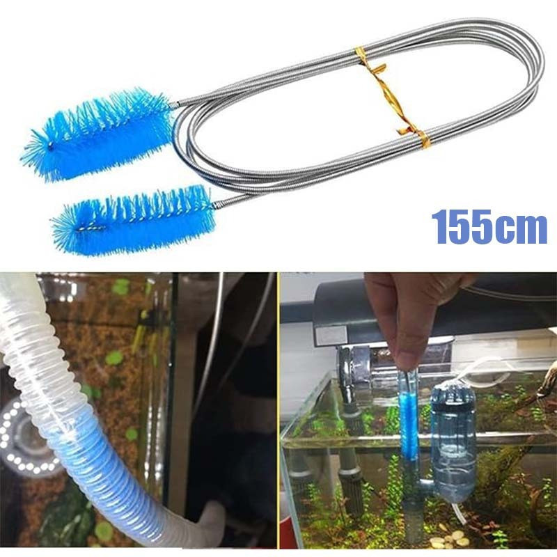 (GTT) sikat selang pembersih pipa 155cm - Sikat Pembersih Pipa Aquarium Fleksibel 155cm / sikat Aqua