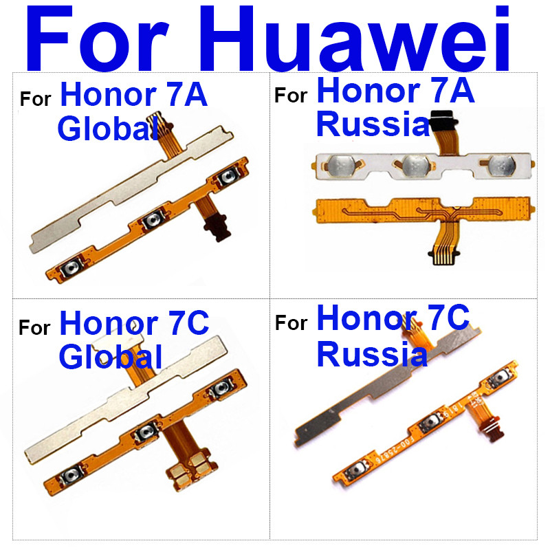 Kabel Fleksibel Volume Daya Untuk Huawei Honor 7A 7A Pro 7C 7C Pro 7X 7S 7i Tombol Samping Volume On