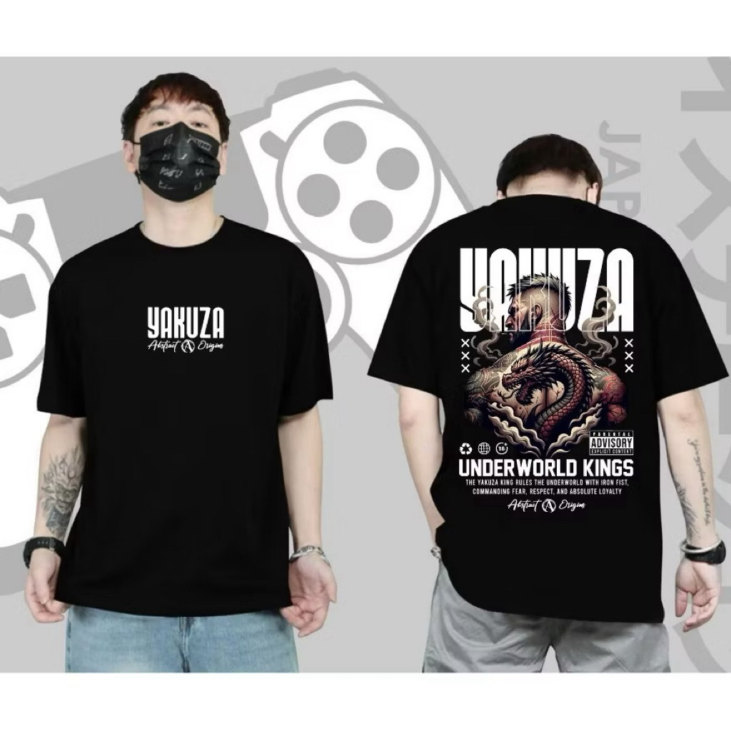 COD Atasan Kaos Distro Terbaru Sablon Tulisan Hanzo Jepang Kekinian Keren Baju Gambar Hanzo