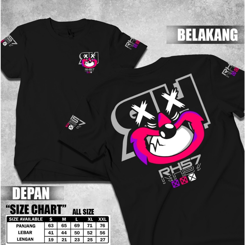 Kaos RH57 Tshirt RHL 57 Kaos Pria Wanita/Kaos Racing RH