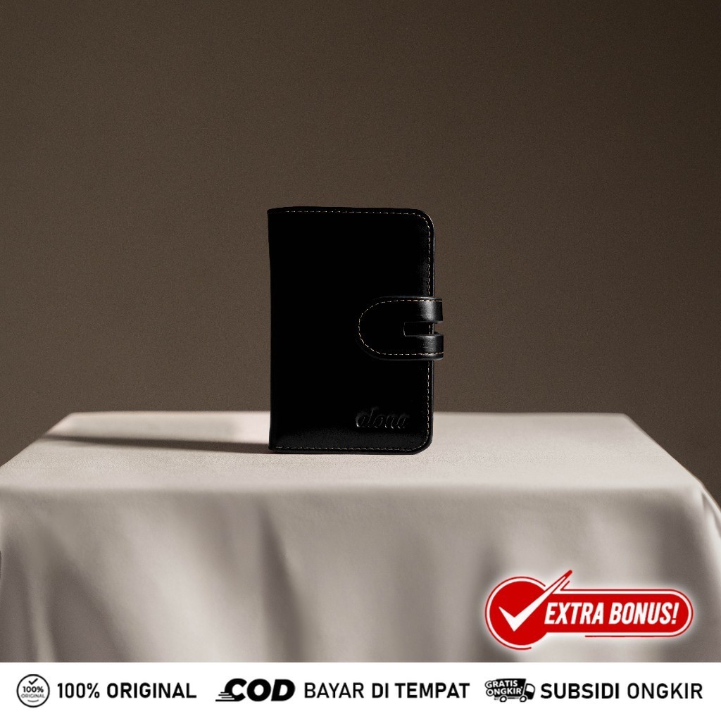 Alona Leather  Lotus Wallet - Dompet Lipat Alona Kulit Sapi Asli