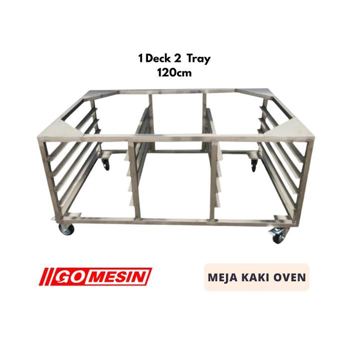 Kaki Meja Oven 1 Deck 2 Tray Stainless Knockdown - 1 DECK 2 TRAY