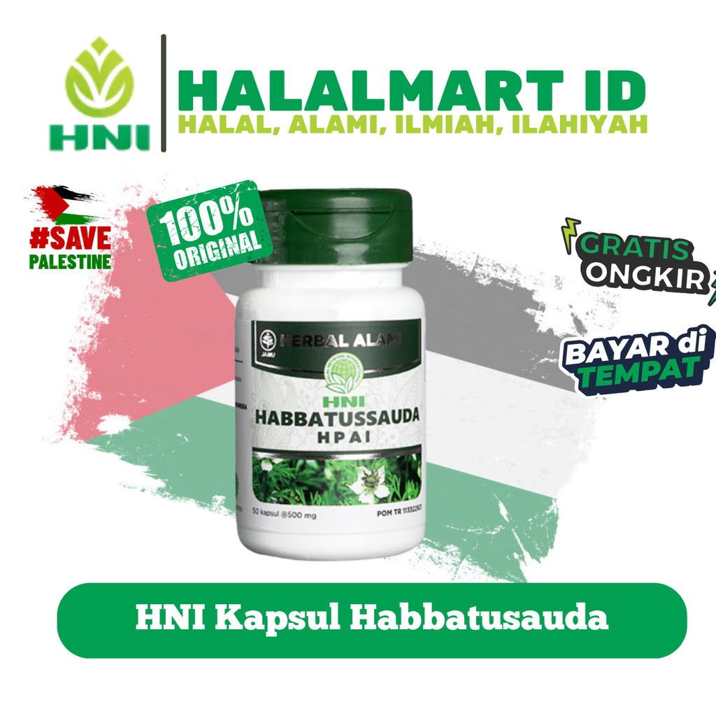 Habbatussauda HNI HPAI 50 Kapsul - Jinten Hitam Alami Untuk Imunitas & Kesehatan