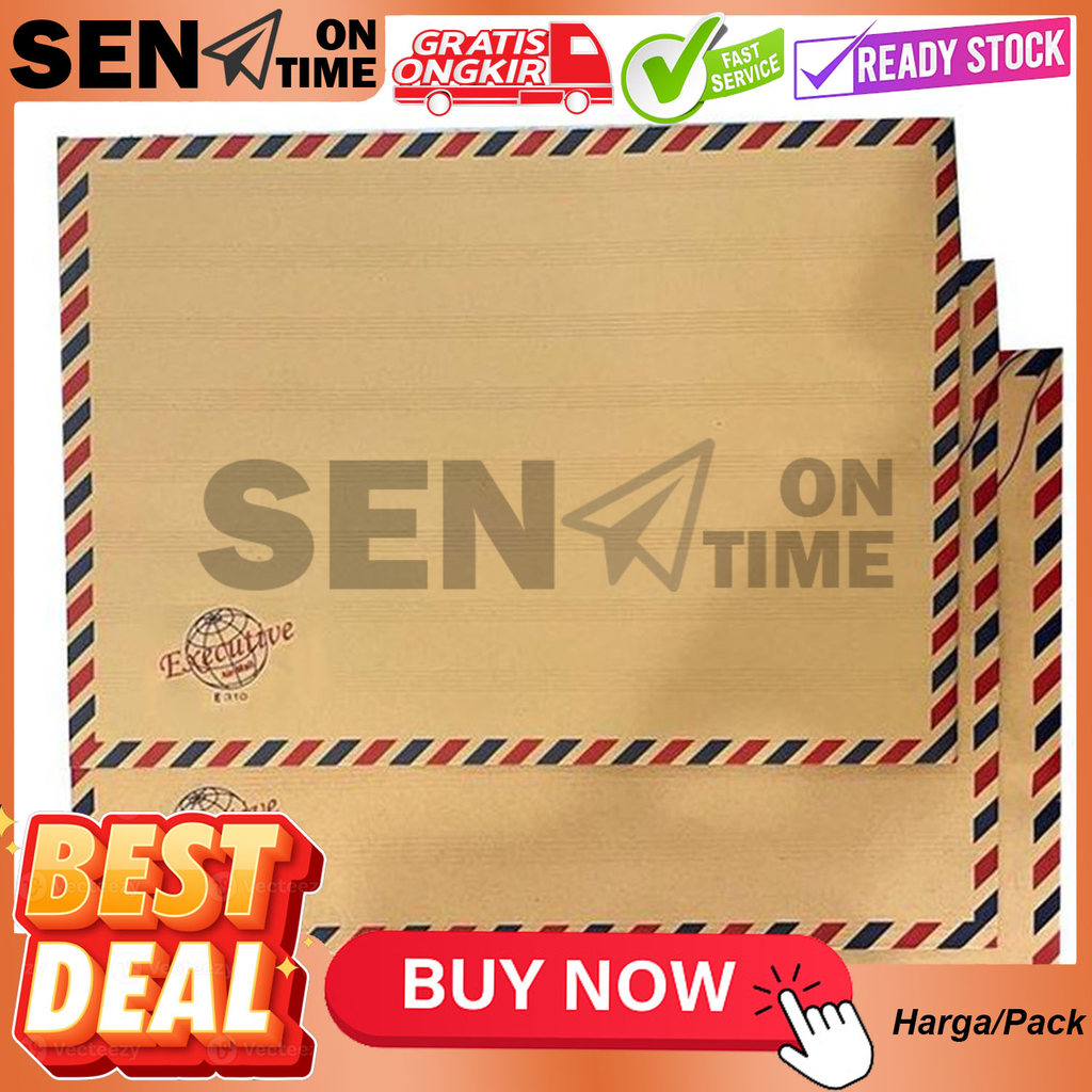 Amplop Coklat Tali 311 Executive Pack Isi 10 Lembar Amplop Cokelat Packing Uang Dokumen Lamaran Kerj