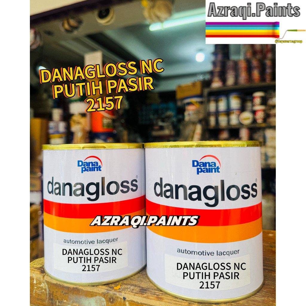 DANAGLOSS NC SOLID PUTIH PASIR 2157 ( 1 KG ) CAT BERKWALITAS 100 % ORIGINAL