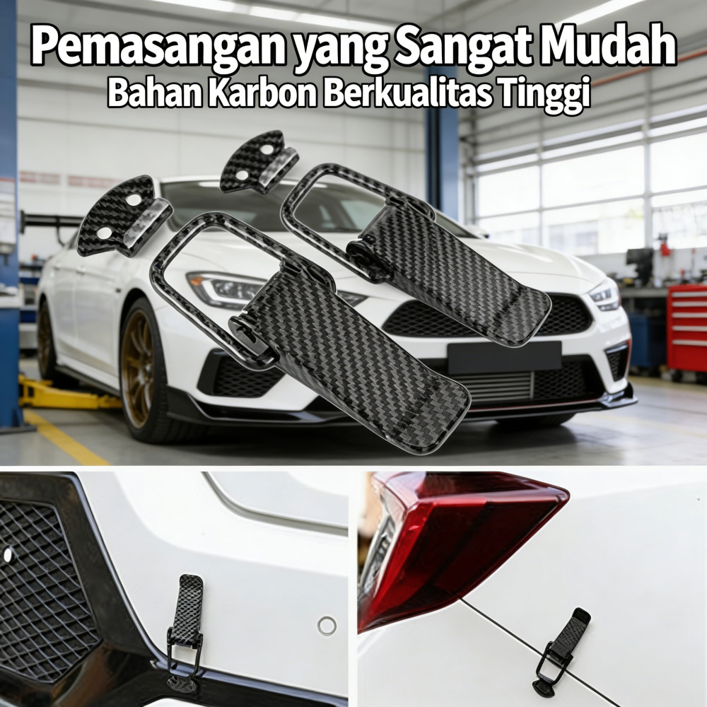 Aksesoris Bumper Klip Besar Baut Carbon Motor Mobil Bumper Racing Klip Bumper Set Baut Universal Kli