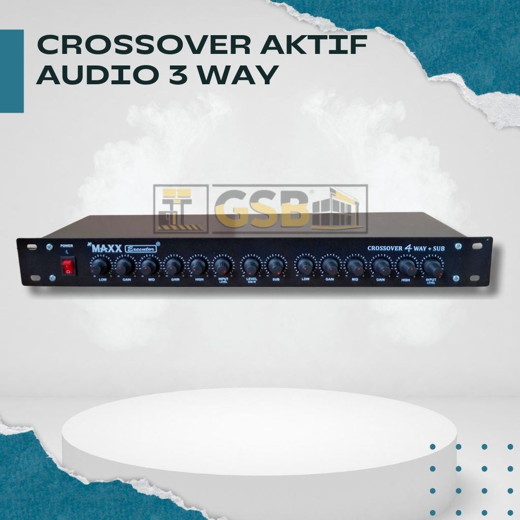 Crossover Aktif Audio 3 Way 4 Way Rakitan HRS Siap Pakai 220V