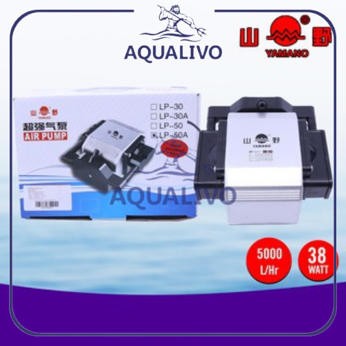 PIYAMANIA Pompa Udara Yamano LP-30A Aerator Aquarium Oksigen Gelembung LP30A Air
