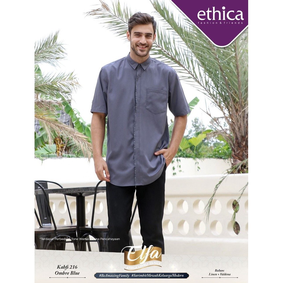 [BISA COD] COUPLE 136 OMBRE BLUE KOKO DEWASA KAHFI 216 OMBRE BLUE GAMIS DEWASA AYUMI 318 OMBRE BLUE 