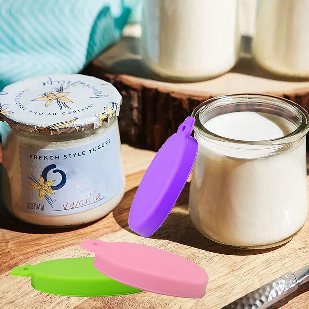 4Pcs Reusable Silicone Pet Food Can Covers Leakproof Cat Dog Food Can Lids Sealed Storage Covers Pra