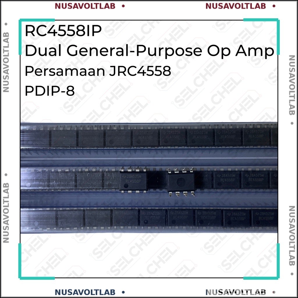 rc4558p original jrc4558 persamaan texas instrument asli