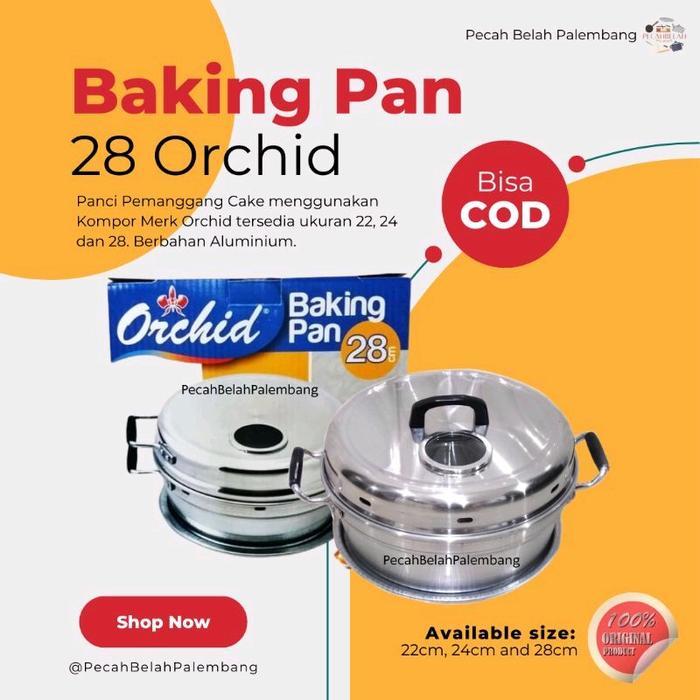 Baking Pan 28 untuk 8 telur Orchid - Dus