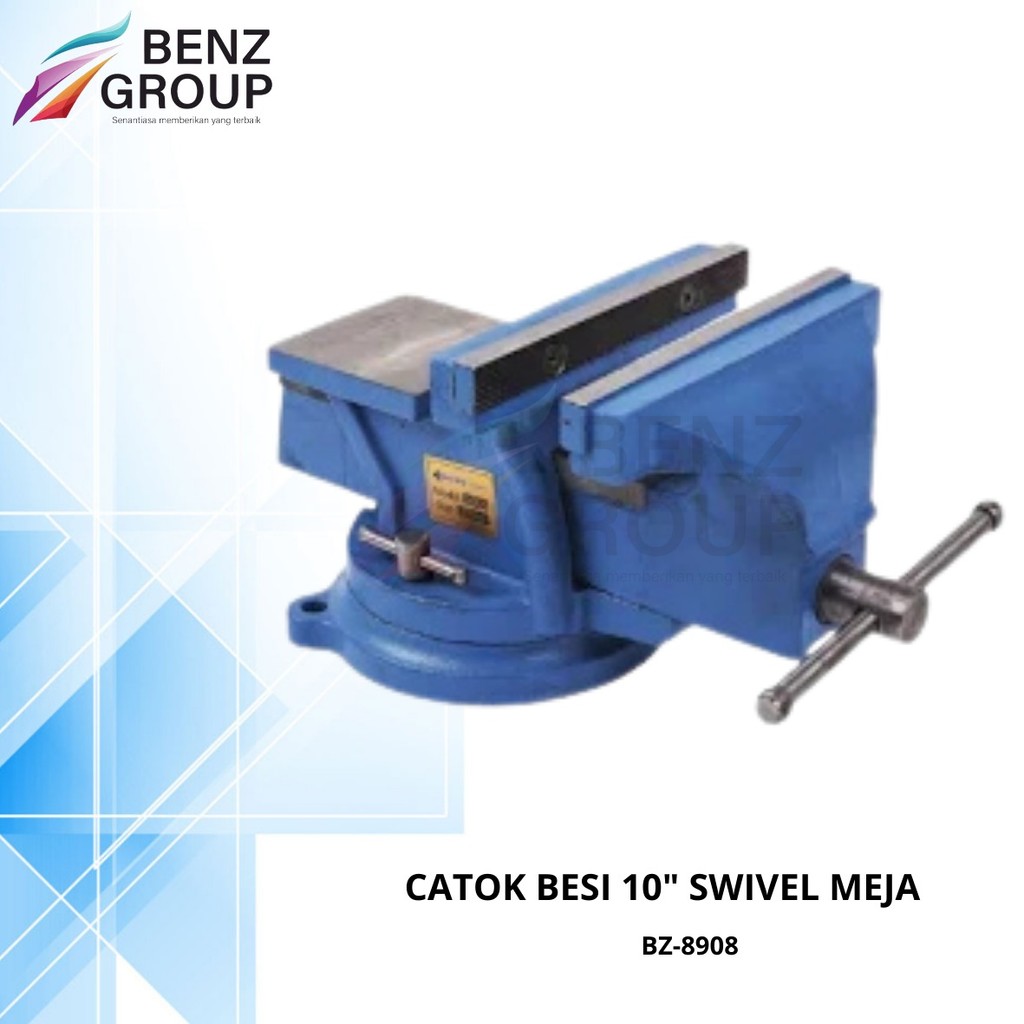 Benz Werkz Ragum / Catok Besi 10" swivel meja / Vice table 10inch BZ-8908