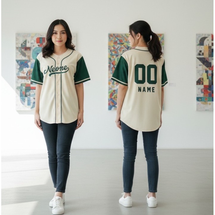 Jersey Baseball Bordir Custom Banjarmasin High Detail