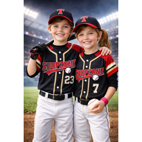 Jersey Baseball Bordir Custom Laki Laki Perempuan Surabaya Full Bordir Terlaris Premium