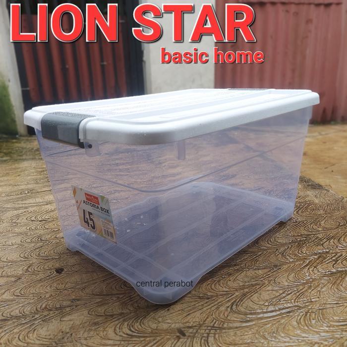 Lion star basic home container box cb 45/kotak penyimpanan barang cb 45/box container cb 45 - cb 45