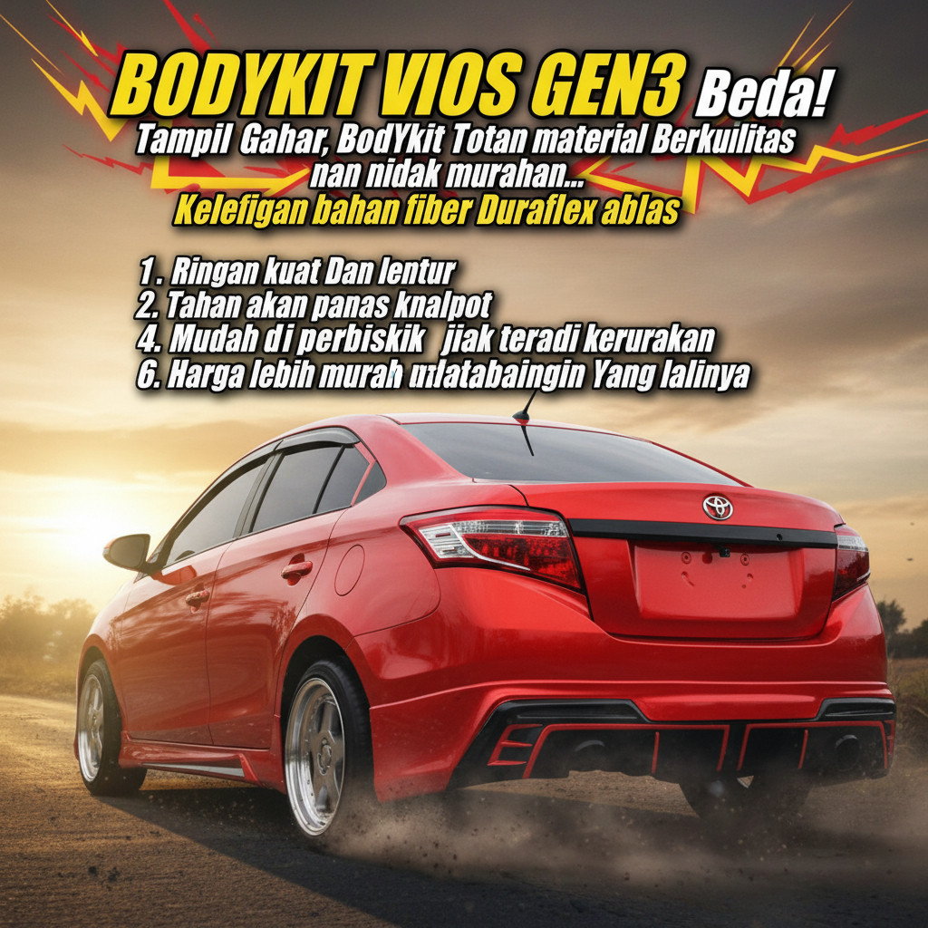 bodikit bodykit Vios gen3 bodikit vios gen 3 bodikit vios 2012 2013 2014 2015