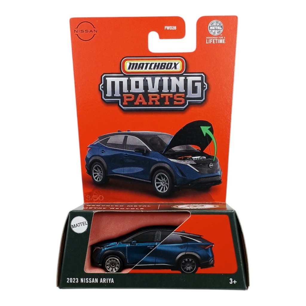 Matchbox Moving Parts 2023 Nissan Ariya Blue - 936D - Original Mattel