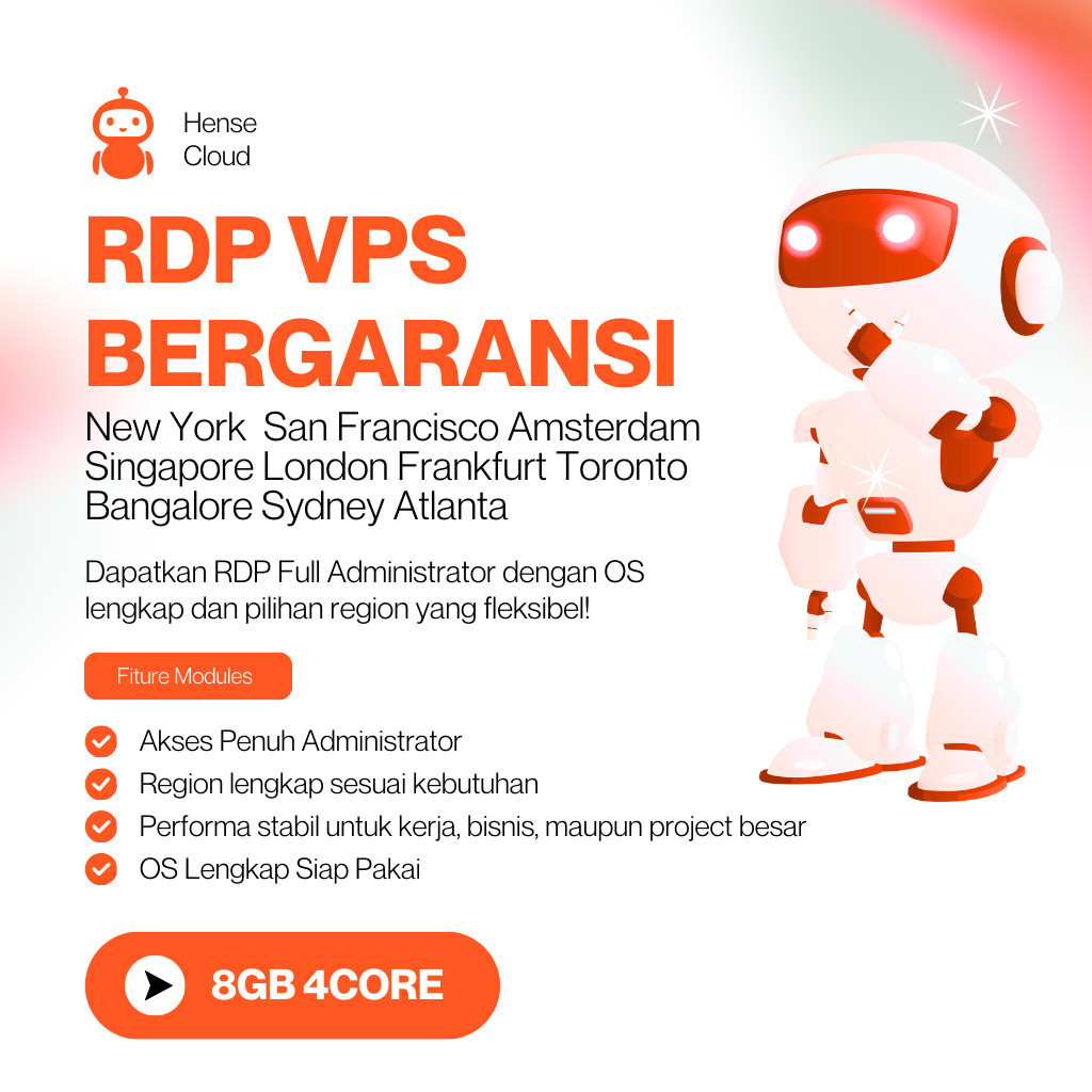 RDP Windows Full Akses 8GB RAM 4 Core 160 SSD - Garansi 30 Hari Full Administrator