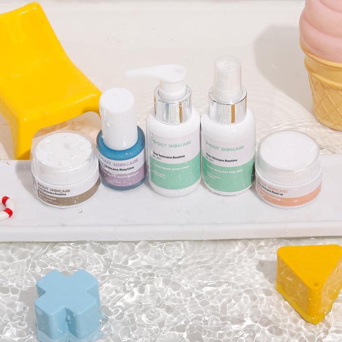 Paket acne clear cream wajah jerawat ringan meradang bopeng ori bpom