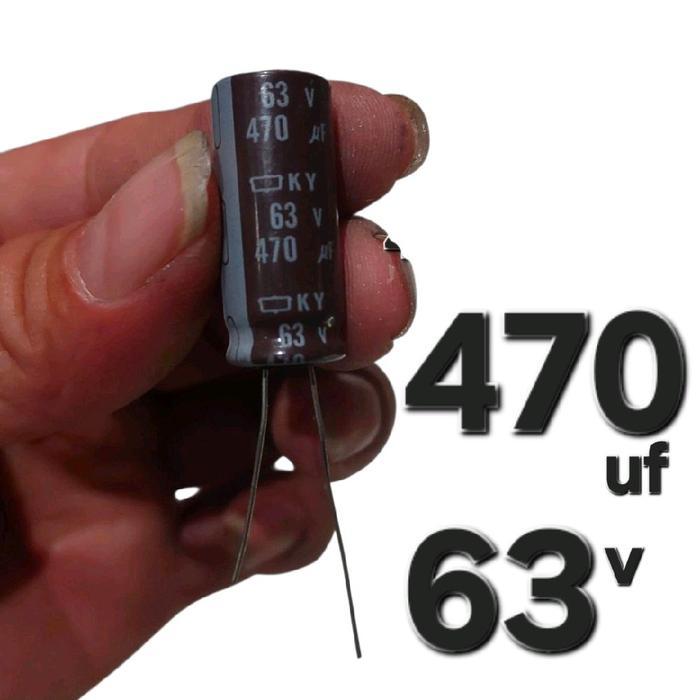 elko elco 470uf 63v 470 mikro uf 63 v volt