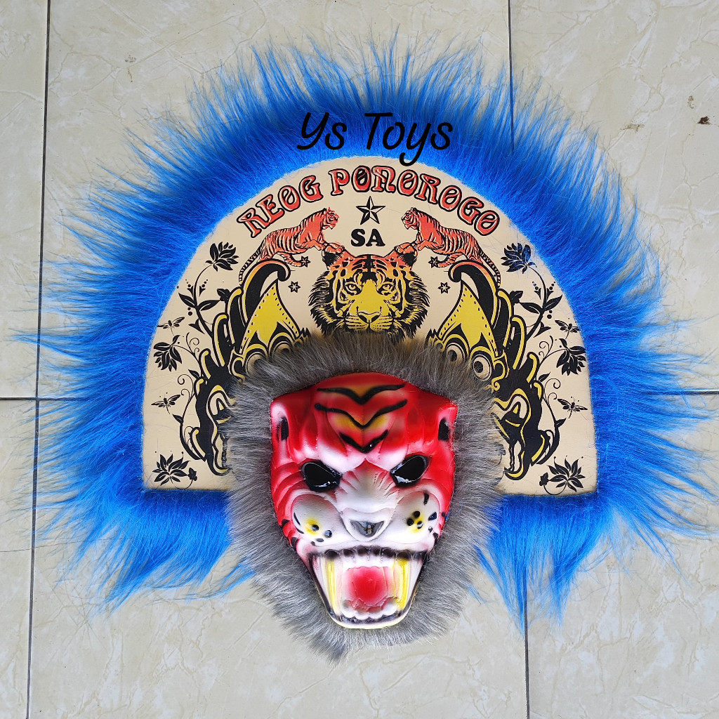 ASLI PROMO (REOG + Pecut) Topeng Reog Ponorogo Anak