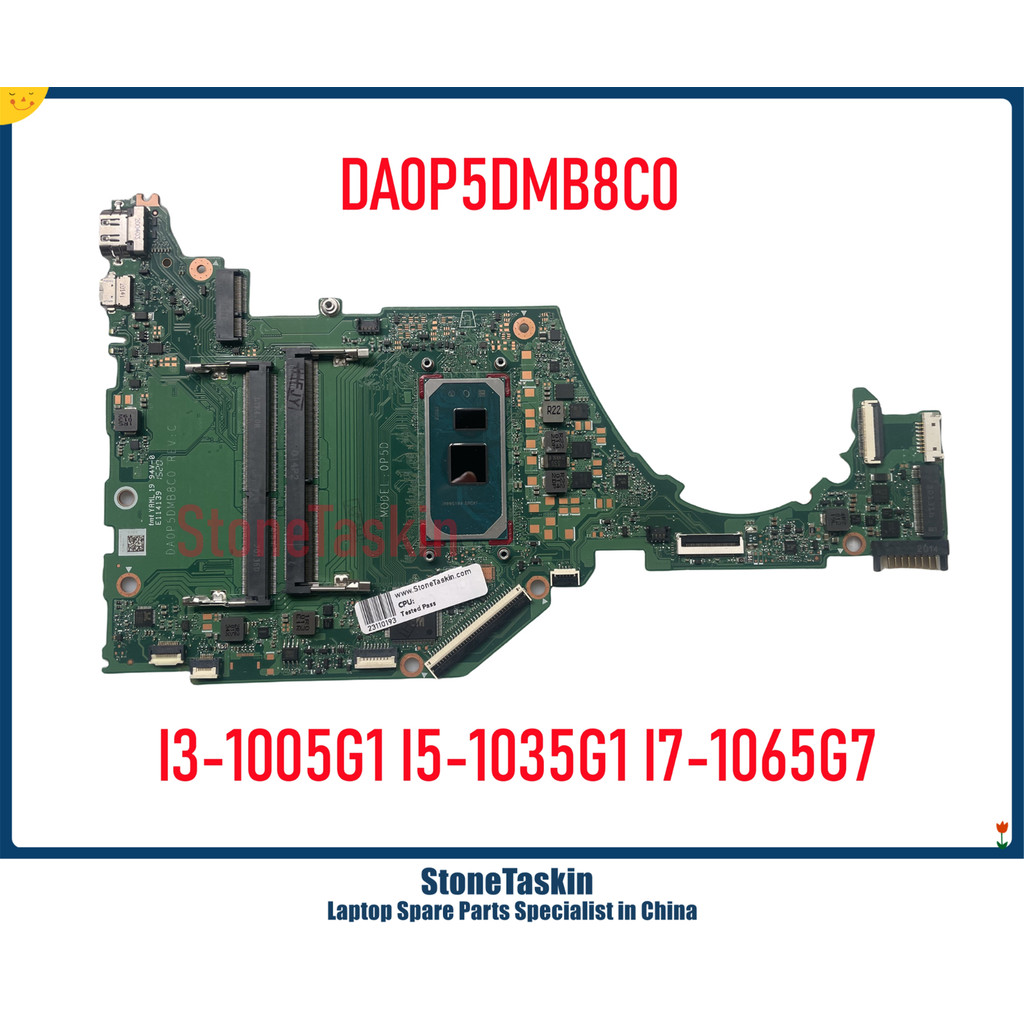 StoneTaskin DA0P5DMB8C0 For HP 15-DY 15S-FQ Laptop Motherboard SRGKF I3-1005G1 I5-1035G1 I7-1065G7 D