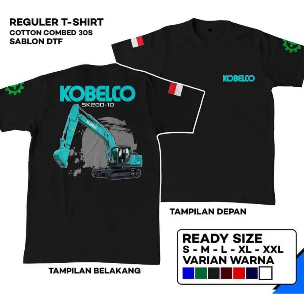 Kaos Operator Excavator / Baju Distro Operator Excavator Kaos Cotton Combed 30S Pria Dan Wanita