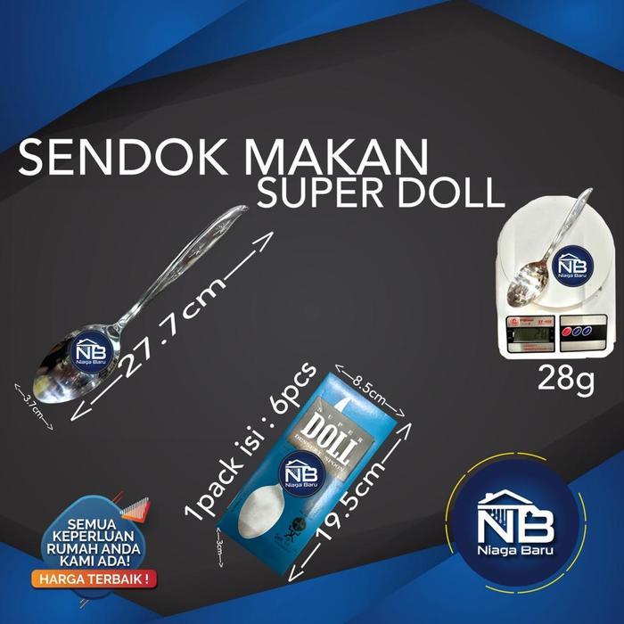 Sendok Makan Super Doll Sendok Stainless - sendok makan