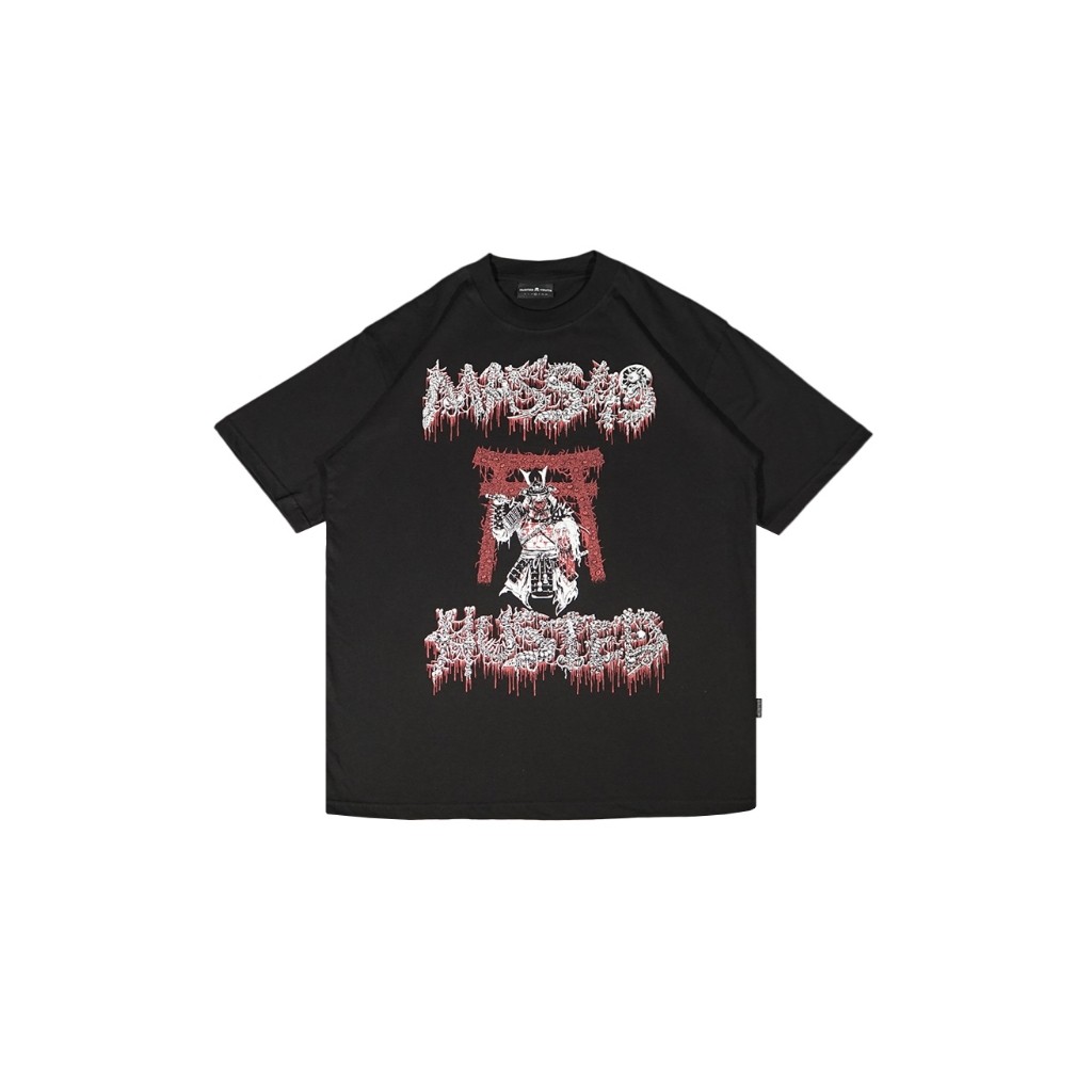 HUSTED X MASS49 "SAMURAI JAPAN TOUR 2026" BLACK TSHIRT