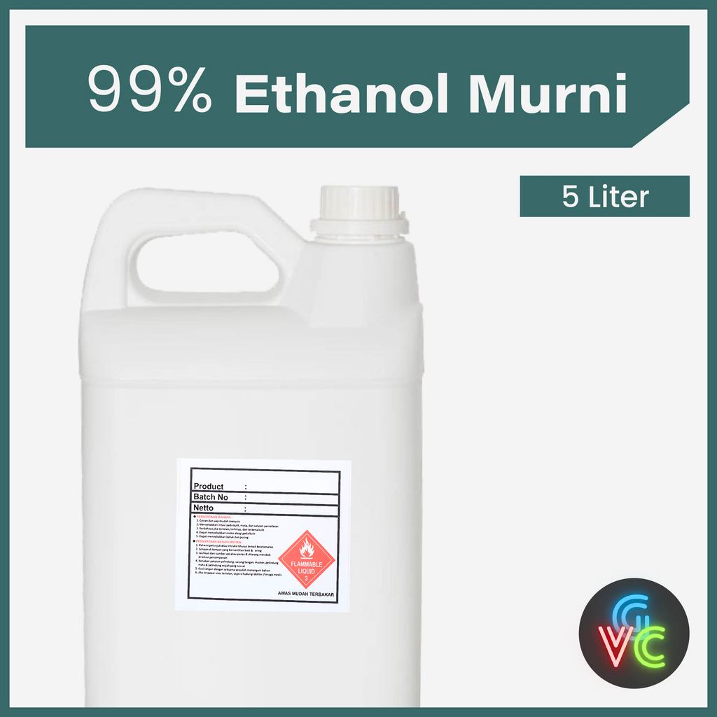 Ethanol Murni 99.8% 5 Liter - GVCSupply - Alkohol Ethanol Murni