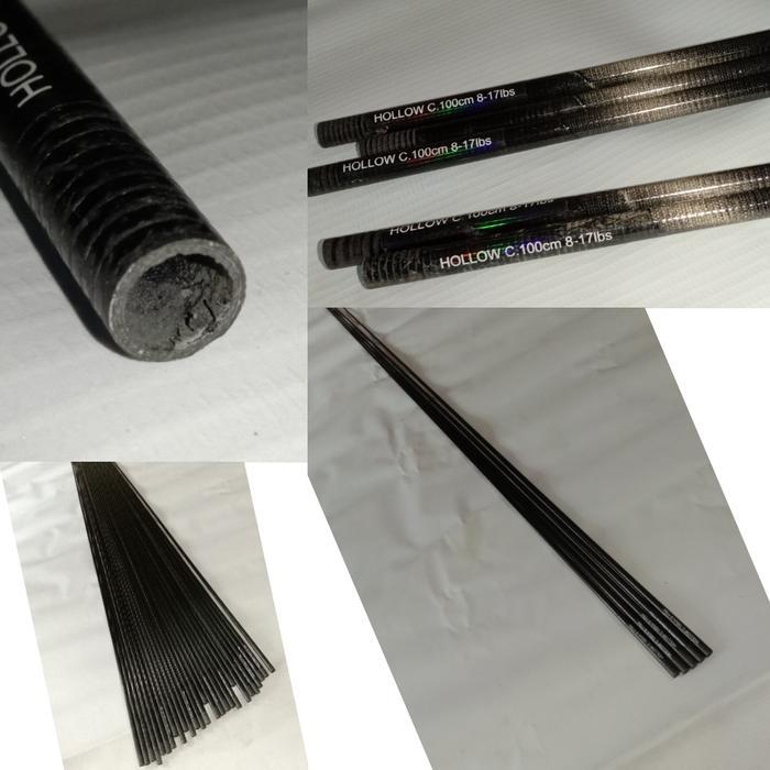 Ujung joran carbon hollow c 100cm