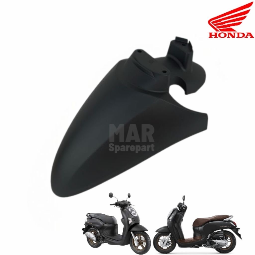Spakbor Depan Hitam Doff Honda Scoopy K2F K2FP 2022 2025 ORIGINAL