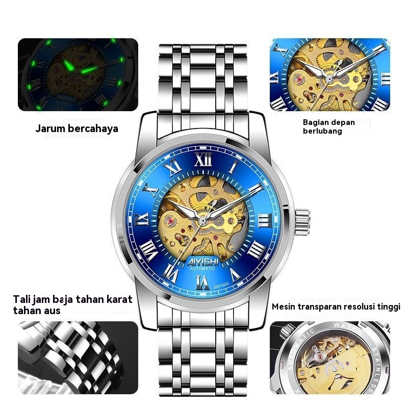 Jam tangan pria Seiko otomatis penuh, harga terjangkau Jam tangan pria original bersertifikasi Swiss