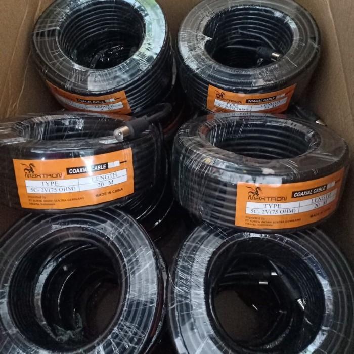 Kabel Antena TV Maxtron Panjang 20M - Not Specified