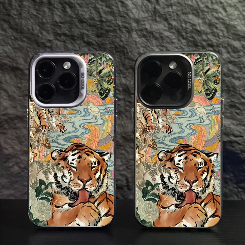 Casing Kucing Harimau gaya Jepang dan alamUntuk Redmi A5 15 NOTE 14 PRO 9A 10C 12C 13C 14C 8 9S 9PRO