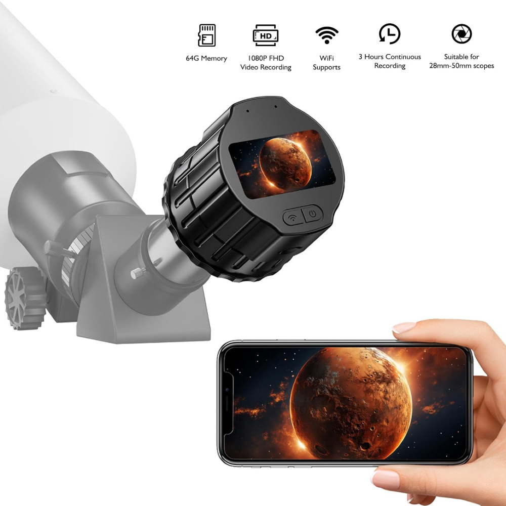 Wifi Electronic Eyepiece Camera gital 2.0 Inch TFT Photo Video Optical Eyepiece Recorder Bird-Watchi