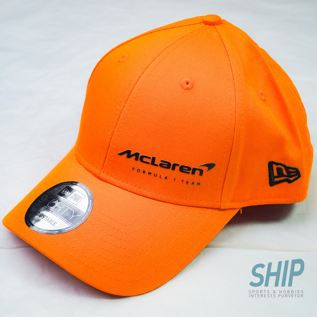 Topi Mclaren essential orange F1 original New Era cap 9forty 2023 papaya