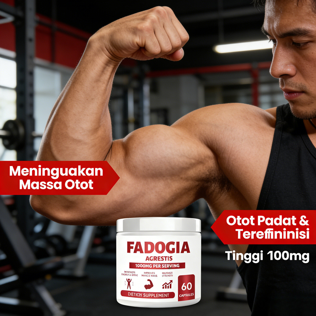 Fadogia Agrestis 1000mg - Increase Energy, Muscle Mass & Male Strength 60 Capsules CO2714