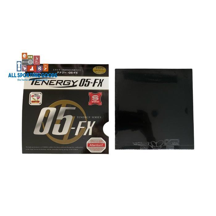 PULSIX Karet Pingpong Tenis Meja Butterfly Tenergy 05 FX Grade Ori Import - Hitam