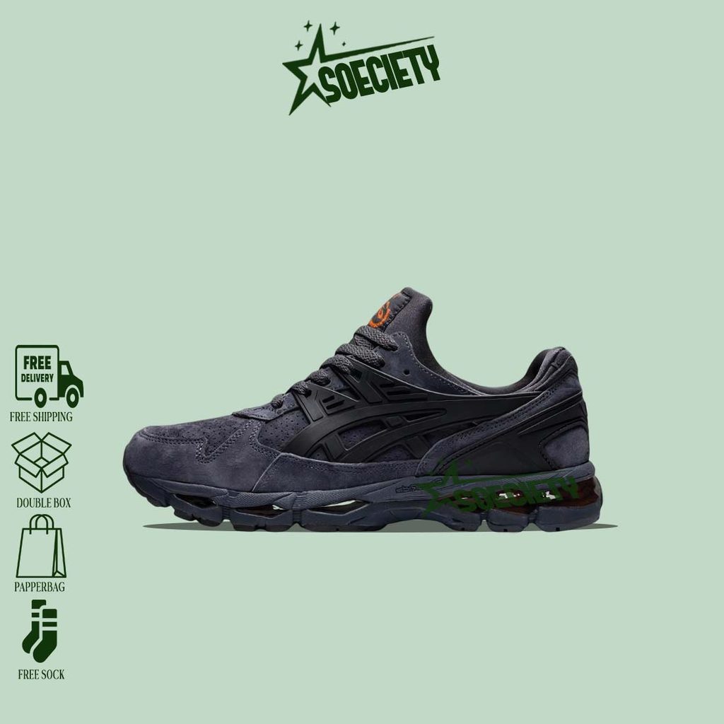 Sepatu Sneakers Asics gel kayano 21 trainer Grey suede BNIB Unisex