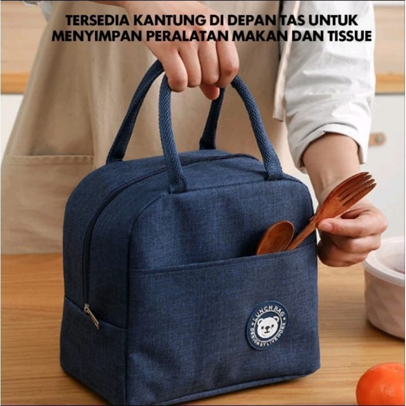 TAS BEKAL MAKANAN TAHAN PANAS TAS MULTIFUNGSI UKURAN LEBIH BESAR