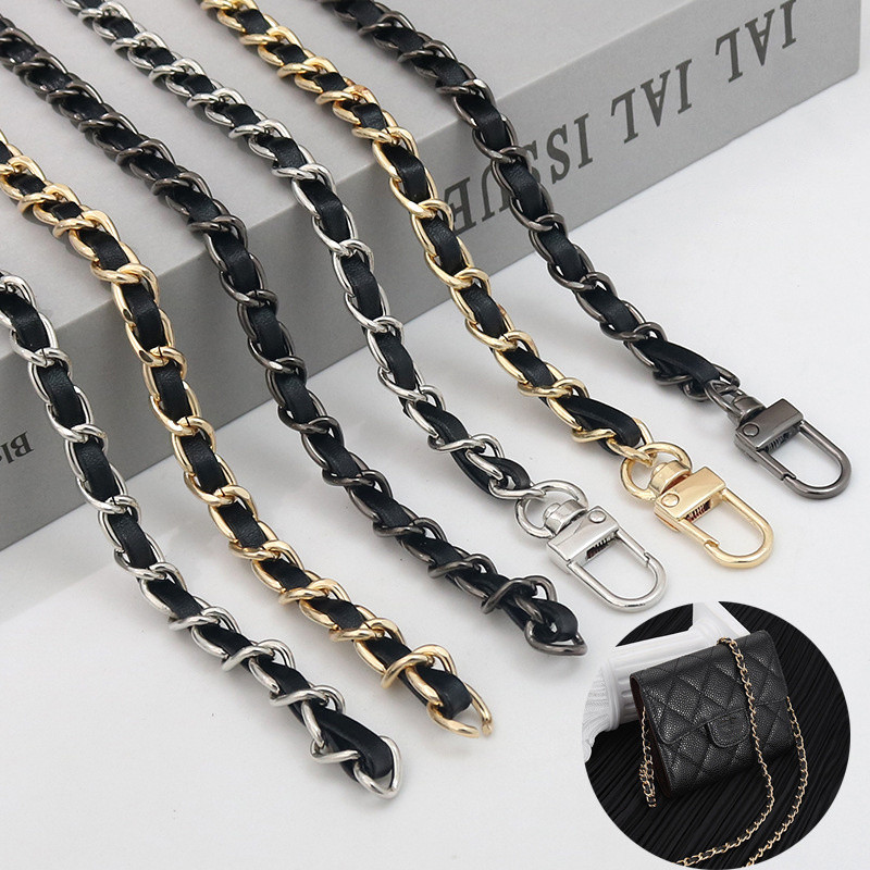 Multicolor Bag Chain Accessories Gold Silver Women Shoulder Bag Chain Metal Bag Chain Strap Crossbod